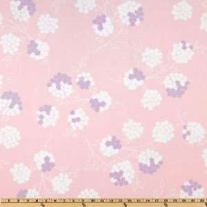  43 Wide Izzy Flannel Blossoms Pastel Pink Fabric By The 