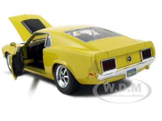 1970 FORD MUSTANG BOSS 429 YELLOW 124 DIECAST MODEL  