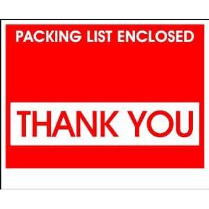  4 1/2 x 5 1/2 Red Packing List Enclosed   Thank You 