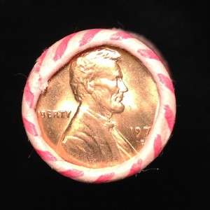1973 D ORIGINAL BANK WRAPPED (OBW) ROLL OF BU LINCOLN MEMORIAL CENTS 