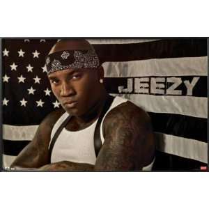  Young Jeezy Lamina Framed Poster Print, 35x23