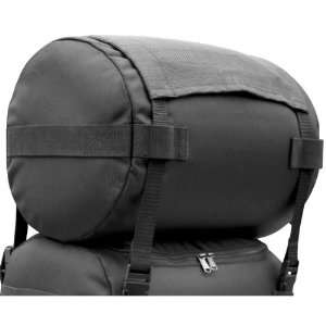 T Bags Universal Top Roll Sissy Bar Bag   Black / 14W x 