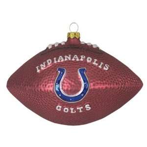   Indianapolis Colts NFL Glass Football Ornament (5) 