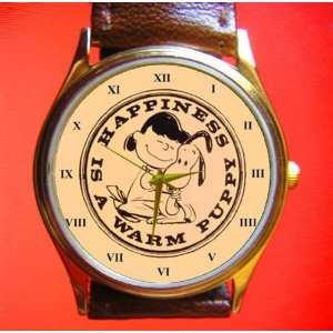   . Lucy   Peanuts Art Collectible 29 Mm Wrist Watch 