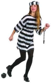 TEEN GIRLS PRISONER INMATE CONVICT HALLOWEEN COSTUME  