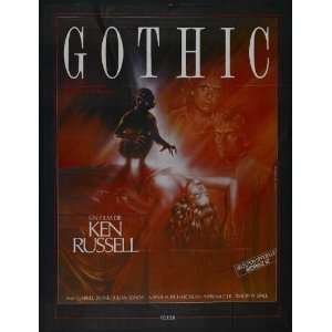  Gothic Poster Movie French 27x40