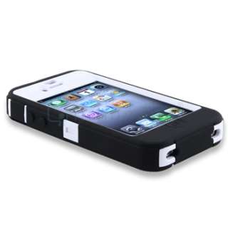 Genuine OtterBox Defender Case Cover For iPhone 4 4S 4th Verizon Black 