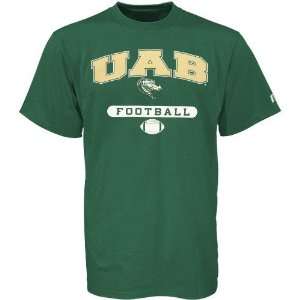  Russell UAB Blazers Green Football T shirt (X Large 