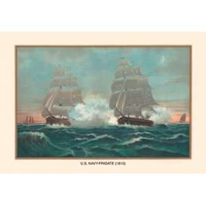  U.S. Navy Frigate, 1815 28X42 Canvas