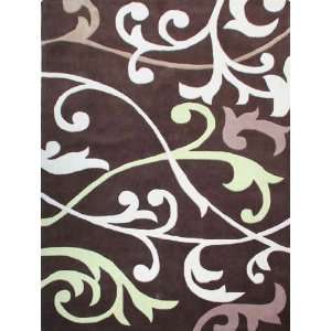  Cine Scroll Rug in Brown