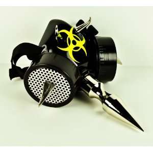   Spike Bio Hazard Gas Mask Respirator Industrial Goth 