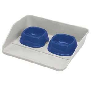 Dog Dishes Bowls Kiosk 2c Dinette Tray With Dishes Large 26.75 Inchesx 