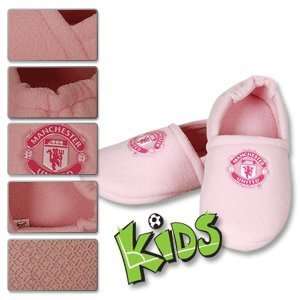 Man Utd Slippers   Pink   Girls