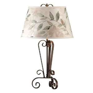 Shady Lady Candle Iron Scroll Table Lamp