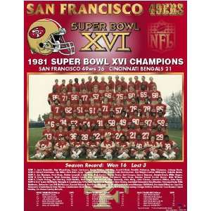  San Francisco 49ers    Super Bowl 1981 San Francisco 49Ers 