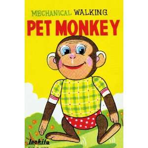  Mechanical Walking Pet Monkey 16X24 Giclee Paper