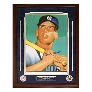  Mickey Mantle Autographed / Signed Framed Litho  New York 