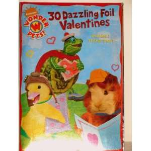  Nickelodeon Wonder Pets 30 Dazzling Foil Valentines with 1 