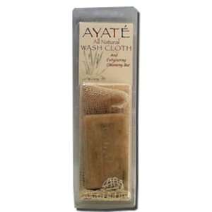 Deodorant Stones of America Ayate Washcloth with Seaweed Soap  