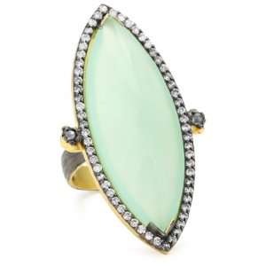  Azaara Romantic Chalcedony Marquis Ring, Size 8 Jewelry