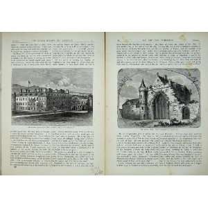  Edinburgh 1882 Holyrood Palace Abbey Church Port