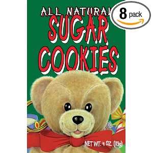 Teddy Bear Sugar Cookies, 4 Ounce (Pack of 8)  Grocery 