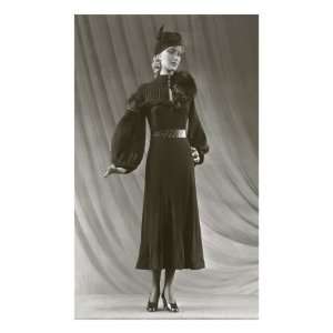  Twenties Mannequin with Mutton Sleeves Giclee Poster Print 