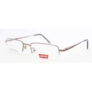  Levi Ophthalmic Eyewear Frame 555 1 Matte Brown Rimless 