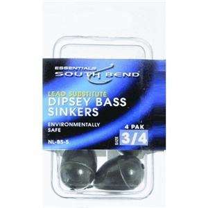 South Bend Eco Weights Non Lead Dipsey Bass Cast Sinker (Black 