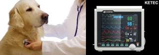Veterinary 4 Parameters Patient Monitor NIBP+ECG+SPO2+PR  