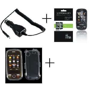   Case + Screen Protector + Car Charger for Samsung Messager Touch R630