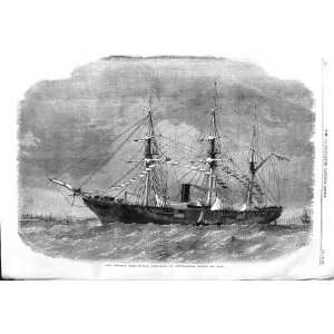   1862 FEDERAL SLOOP OF WAR SHIP TUSCARORA SOUTHAMPTON