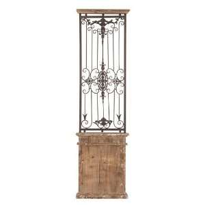  Tuscan French Country Scrolling Iron Wood Wall Gate Grille 