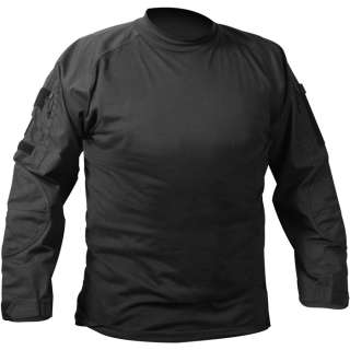 Black Military Army Flame Resistant Tactical Combat FR Shirt  