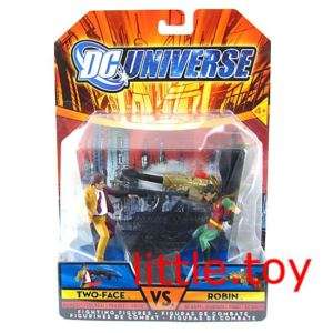 DC Universe Fighting Figures Two Face Vs Robin J5H  