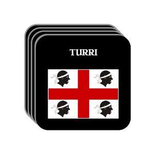   Region, Sardinia (Sardegna)   TURRI Set of 4 Mini Mousepad Coasters