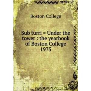  Sub turri  Under the tower  the yearbook of Boston 