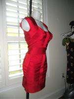 NWT $163 FRENCH CONNECTION SZ 2 / XS FITTED SEXY RED DRESS  