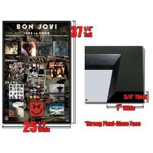  Framed Jon Bon Jovi 1983 2008 Albums Poster FrPp31787 