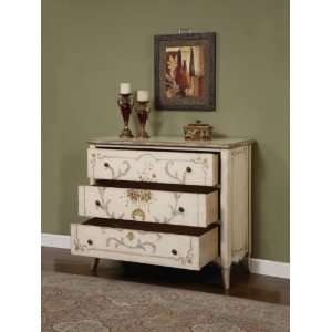    Masterpiece Antique White Rub Through Hall Chest