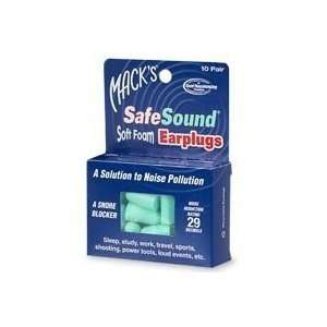  Macks Safe Sound Soft Foam Earplugs  10 Pair Health 