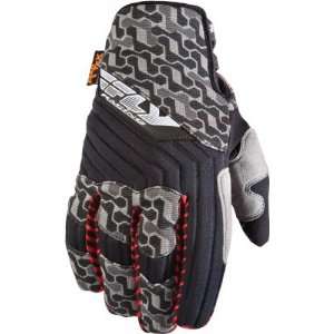  Fly Racing 2012 Switch MX Gloves Youth Black/Gray Large 