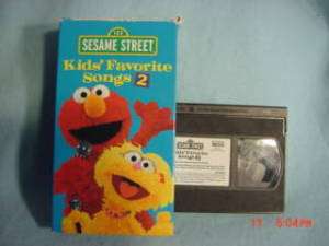 Sesame Street KIDS FAVORITE SONGS 2 vhs  