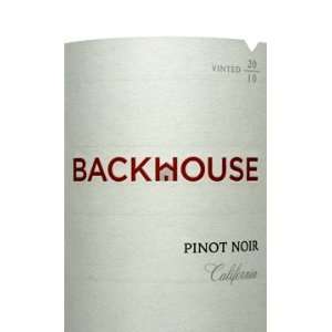  2010 Backhouse Pinot Noir California 750ml Grocery 