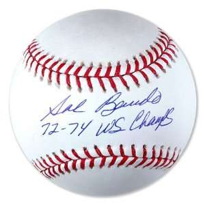 Sal Bando Signed WS Champs 72 74 Baseball