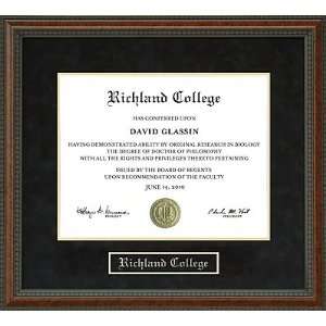  Richland College Diploma Frame