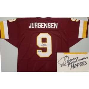  Sonny Jurgensen Autographed Jersey   Washington Redskins 