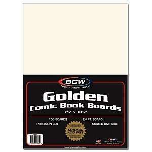 BCW Golden Comic Book Backing Boards   (5 Pack) Comics, Comic Books 