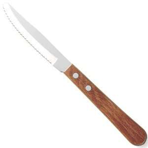 Walco S/S Steak Knife w/ Pakka Wood Handle, 3 3/4 Blade   Dozen 