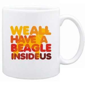  New  We All Have A Beagle Inside Us   Mug Dog